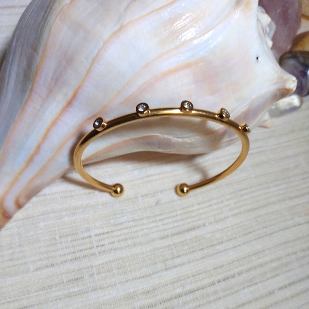 Gold Studded Cuff
